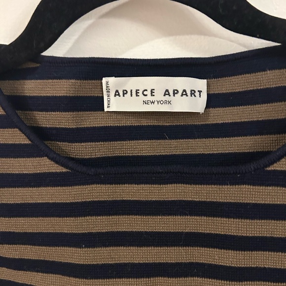 Apiece Apart Stripe knit stretchy cropped skirt set - Picture 3 of 9